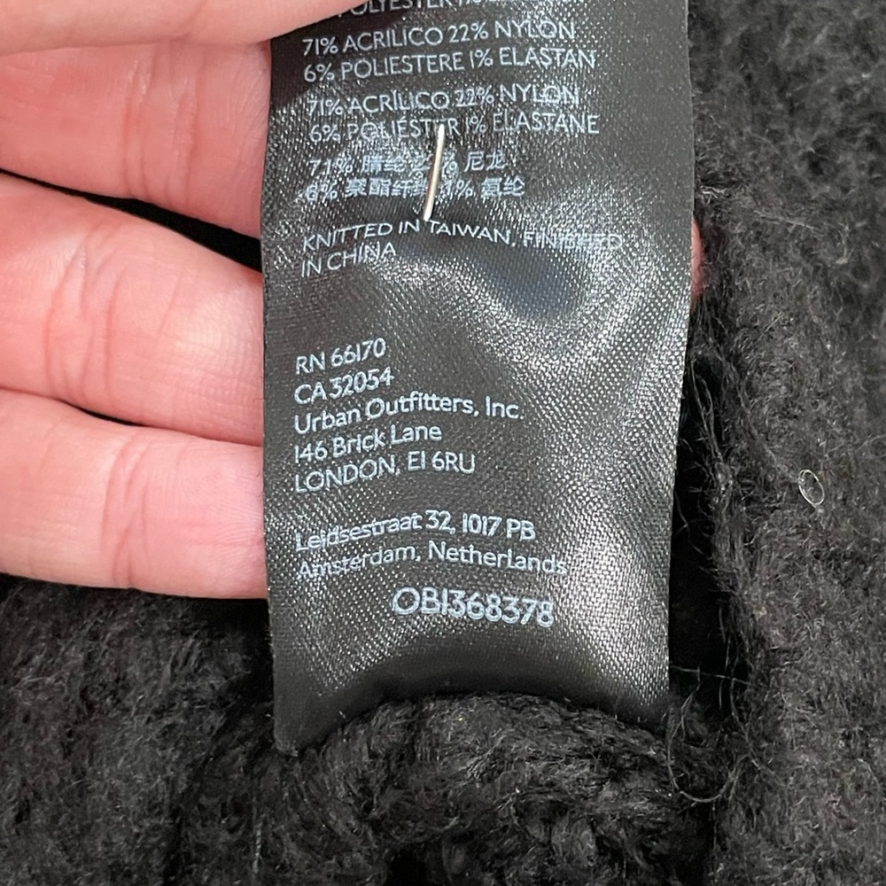 Free people Carter oversized pullover sweater black - Picture 5 of 7